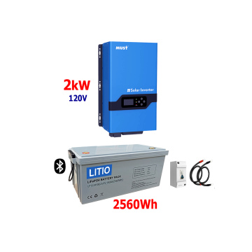 Respaldo Eléctrico Must 2000W con batería de LITIO 2560Wh