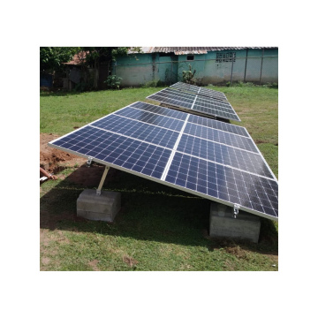 Estructura para 04 paneles solares. Techo Horizontal