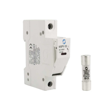 Fusible DC más Portafusible DC 1000V Paneles Solares