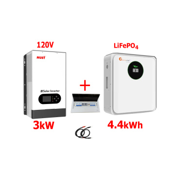 Respaldo Eléctrico 3kW 120V Must con batería de  LITIO 4.4kWh