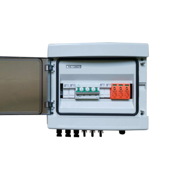 Tablero, Combiner Box, para 02 Strings paneles solares 550V DC 