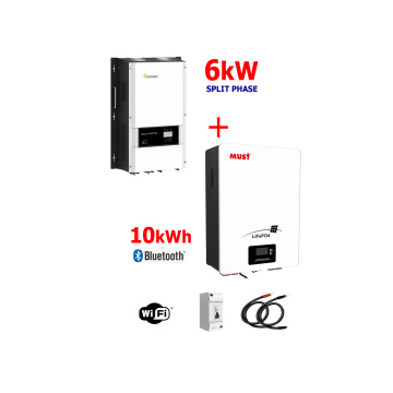 Respaldo Eléctrico 6kW Growatt con 10.24kWh en baterías de LITIO