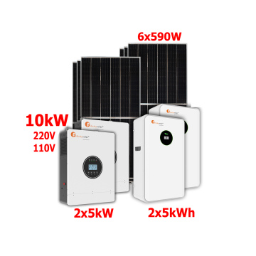 Kit Solar Modular de 10kW con banco de baterías de 10240Wh y 3540 en paneles solares