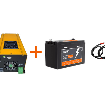 Kit Respaldo Eléctrico RP 1000W con batería de  LITIO de 100Ah/12V