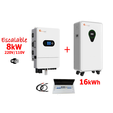 Respaldo Eléctrico 8kW Felicity Solar con batería de  LITIO de 20kWh